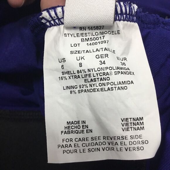 Badgley Mischka Drape Sash Maillot Bathingsuit D9 - Picture 7 of 7